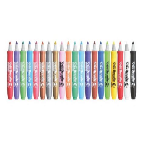 Marker Toma Artline Decorite Brush, Pomarańczowy Pastelowy - 2
